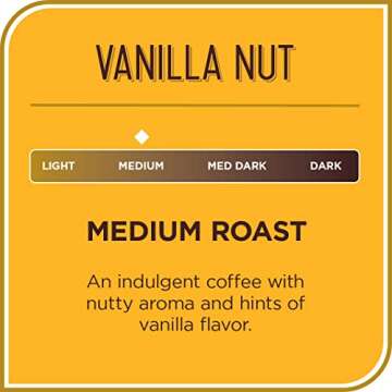 Don Francisco's Vanilla Nut Medium Roast Coffee Pods - 12 K Cups Compatible with Keurig Brewers - 10...