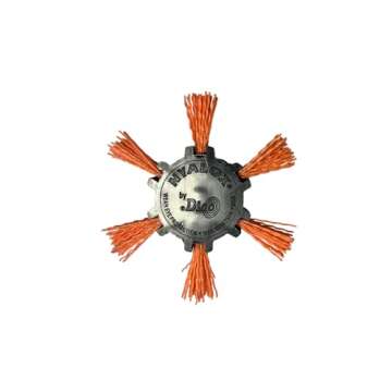 Dico 4-Inch Nyalox Flap Brush - Efficient Sanding Tool for Wood & Metal