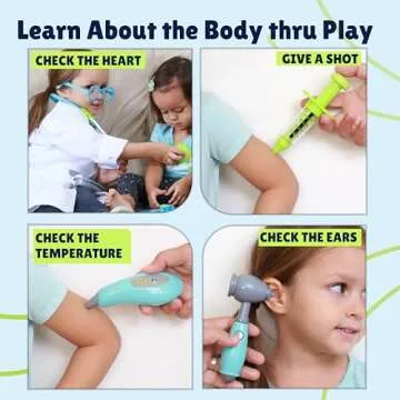 Dreamy Accessories Personalized Doctor Kit for Kids - Realistic Doctor Playset for Kids - Doctor Kit for Toddlers 3-5 Years Old