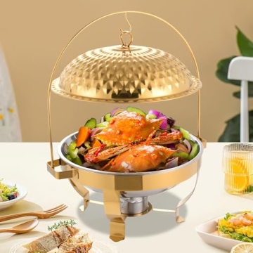 8.5Qt Stainless Steel Buffet Chafing Dishes Set of 4