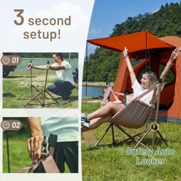 Ultimate Hammock Camping Chair with Adjustable Backrest