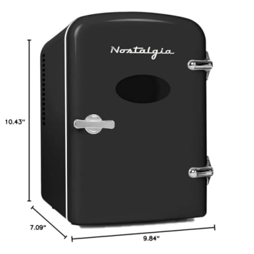 Stylish Nostalgia Mini Fridge Keeps Food Cool and Warm