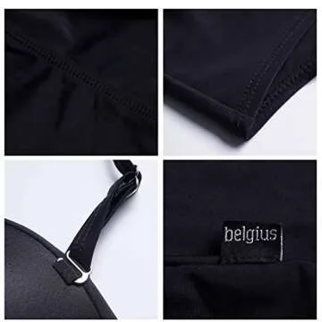 Belgius Halter Push Up High Waist Monokinis Tummy Control