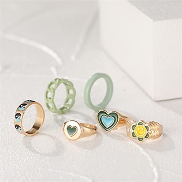 Trendy 17 MILE Chunky Colorful Rings for Everyone