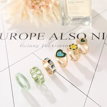 Trendy 17 MILE Chunky Colorful Rings for Everyone