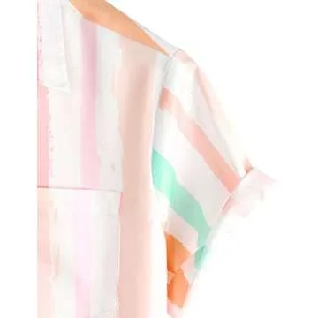 Stylish VATPAVE Men's Striped Summer Shirt for Casual Days