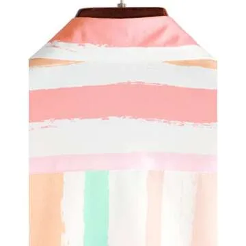 Stylish VATPAVE Men's Striped Summer Shirt for Casual Days