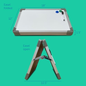 Flipside Magnetic Double-Sided Desktop Easel for All Occasions