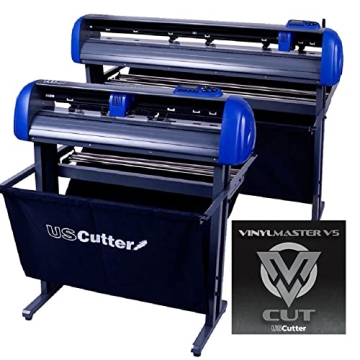 28-inch USCutter Titan 2 Vinyl Cutter/Plotter with Stand, Basket and Design and Cut Software