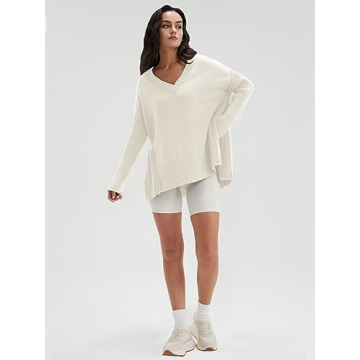 Deep Self Oversized V Neck Sweater Fall 2024 Fashion