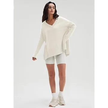 Deep Self Oversized V Neck Sweater Fall 2024 Fashion