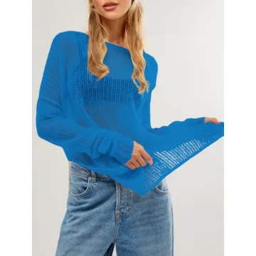 Stylish SuperPrity Crochet Knit Sweater for Summer Wear