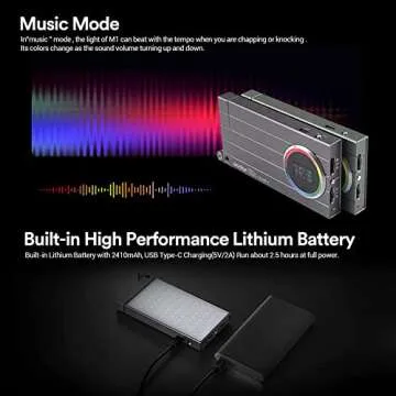 Godox M1 RGB Camera Light for Creators with FX Effects