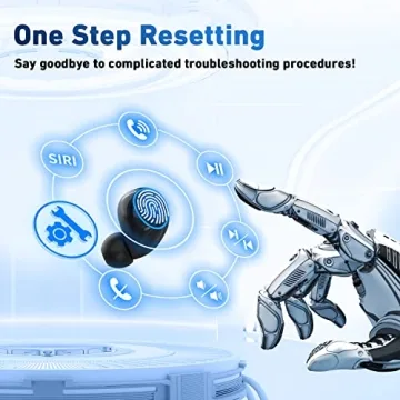 HIYDOO Bluetooth Headphones 91Hrs Playback Wireless Earbuds