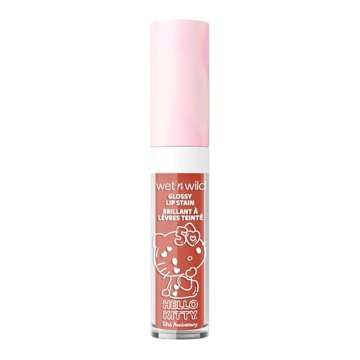 wet n wild Hello Kitty Glossy Lip Stain, Warm Apple Pie Lightly Scented, Nourishing New Glossy Finish Formula, Cruelty-Free & Vegan - So Dreamy