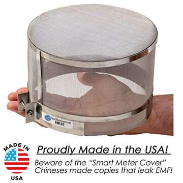 Smart Meter Cover Guard Shield and Blocks EMF Smart Meters emit - (Made in The USA) Blocks Smart Met...