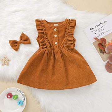 Infant Girls Corduroy Dress - Stylish Toddler Outfit