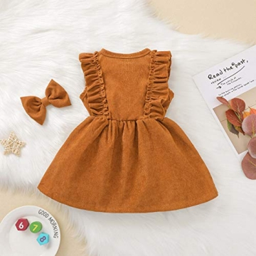 Infant Girls Corduroy Dress - Stylish Toddler Outfit