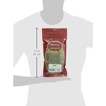 Spicy World Crushed Mint Leaves, 3.5-Ounce Bags (Pack of 6)