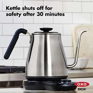 OXO Brew Gooseneck Electric Kettle for Perfect Brews
