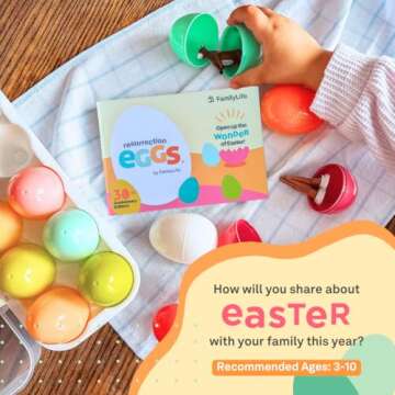 FAMILYLIFE Resurrection Eggs 30th Anniversary Edition – 12 Piece Easter Eggs Set with Booklet & Re...