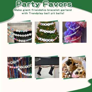 TRENDPLAY Star Ball Pit Balls - 100 Colorful Fun