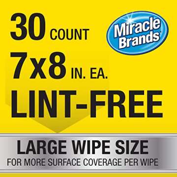 Miracle Brands Auto Protectant Wipes - 30 Count for Cars