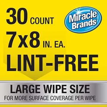 Miracle Brands Auto Protectant Wipes - 30 Count for Cars