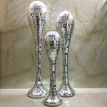 Roll REAL Glass Craft Mini Square Mirrors Mosaic Tiles for DIY Crafts,Ball,Home decoration (1.0M length)