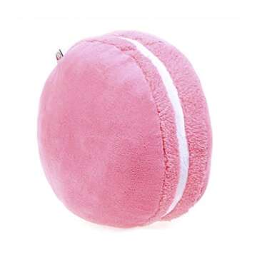 ChezMax Macaron Pillow Plush Back Bolster Cushion Microbead Throw Pillow Case Round Seat Cushion Hom...