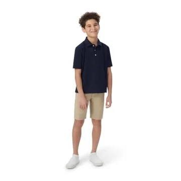 French Toast Boys Navy Short Sleeve Polo Shirt for Kids