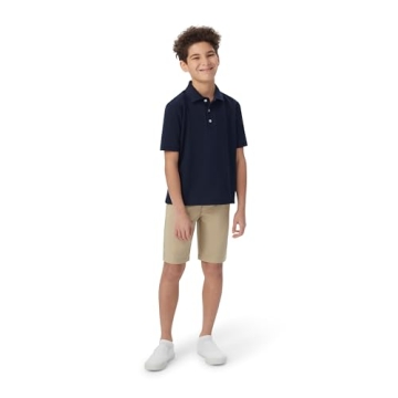 French Toast Boys Navy Short Sleeve Polo Shirt for Kids