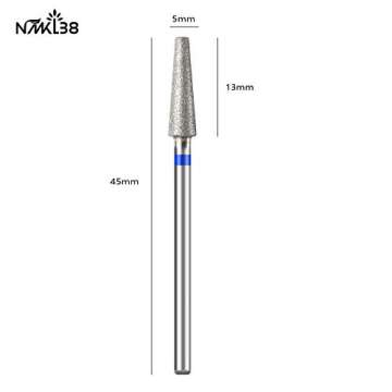NMKL38 Professional 3/32" Shank Size Cone Shape Carbide Bit Nail Cuticle Drill Bit for Manicure Pedi...
