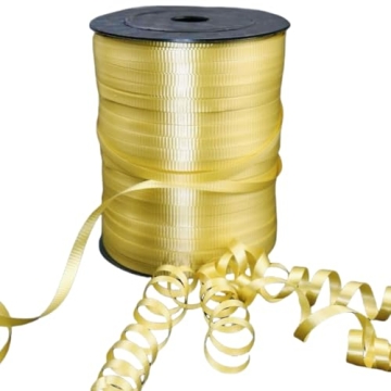 GIFTEXPRESS 500 Yards Gold Curling Ribbon for Balloon Ribbon, Balloon String, Gift Wrapping Supplies...