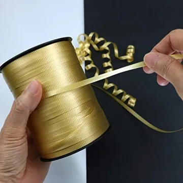 500 Yards Gold Curling Ribbon for Gift Wrapping and Crafts