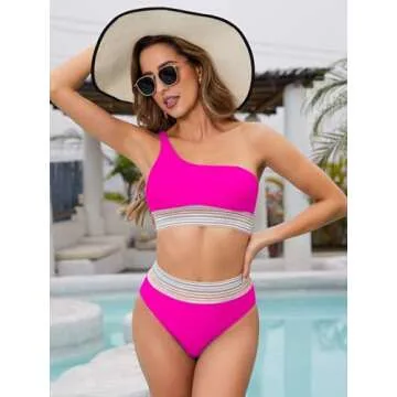 Scacto Women High Waisted Bikini Set - Stylish Swimwear