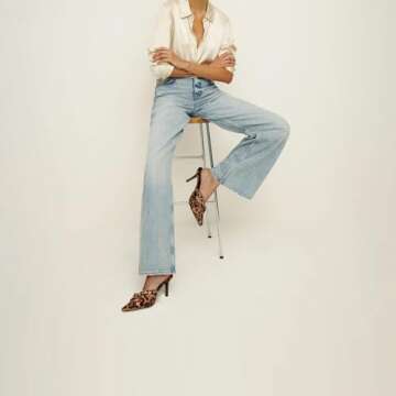 Dsevht Stylish Leopard Print Kitten Heels for Women