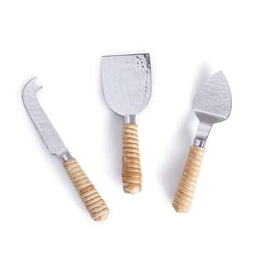 Two's Company Set of 3 Cheese Knives - Perfect for Entertaining