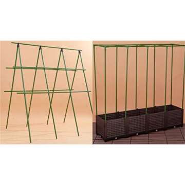 FLEU Plant Stakes 48 inches 4 ft Garden Stakes Steel Tomato Stakes and Supports with Plastic Coated Pack of 20 11-120 ZJ11-120