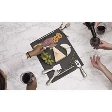 True Round Marble Cheese Plate Serveware for Entertaining