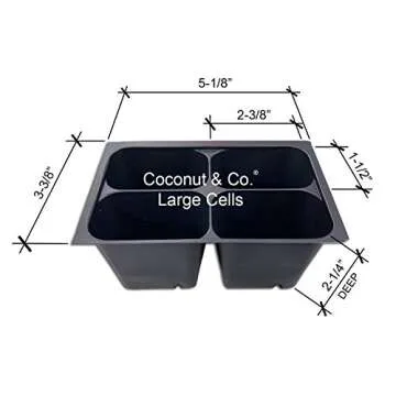 Coconut & Co. Seed Starter Trays - 480 Cells & Labels