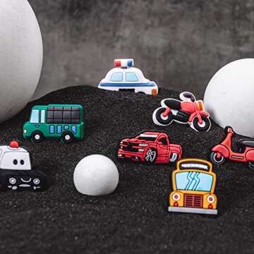 Lenreta 100 PCS Different Shaped PVC Shoe Charms for Halloween, Easter, Christmas, Birthday,Party Gifts, Shoe Decoration+3 PCS Shoelace Adapter