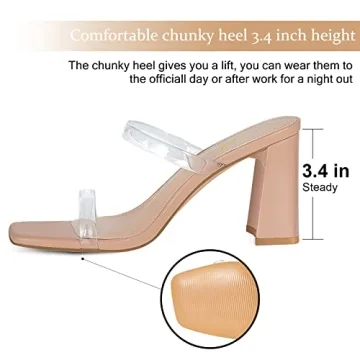 Athlefit Stylish Open Toe Heels for Comfortable Fashion