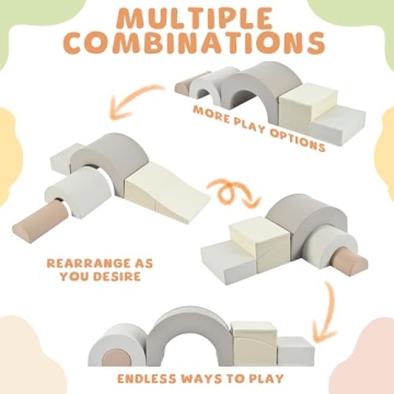 Merax Rainbow Soft Play Set for Toddlers and Kids