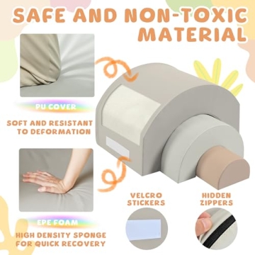 Merax Rainbow Soft Play Set for Toddlers and Kids