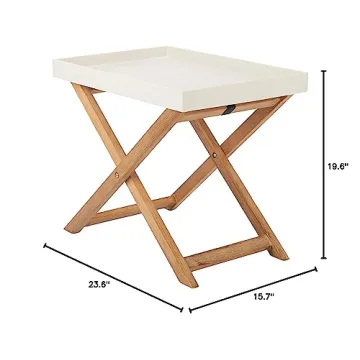 Stylish Safavieh Outdoor Terance Side Table with Tray Top