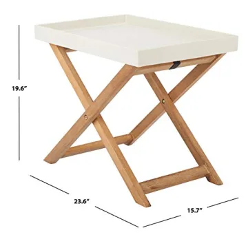 Stylish Safavieh Outdoor Terance Side Table with Tray Top