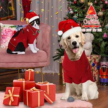 ABRRLO Ugly Christmas Dog Sweater for Cozy Holiday Cheer