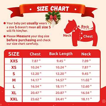 ABRRLO Ugly Christmas Dog Sweater for Festive Fun