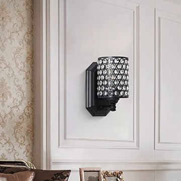 Modern Crystal Wall Sconce Set for Elegant Home Lighting